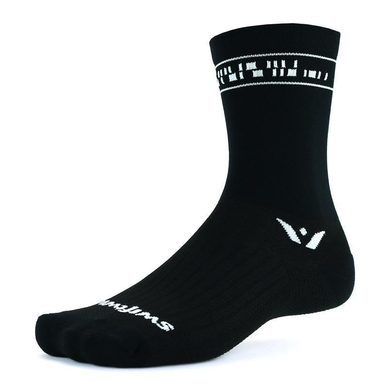 Swiftwick Vision Six Code Sock – Black White – 2020