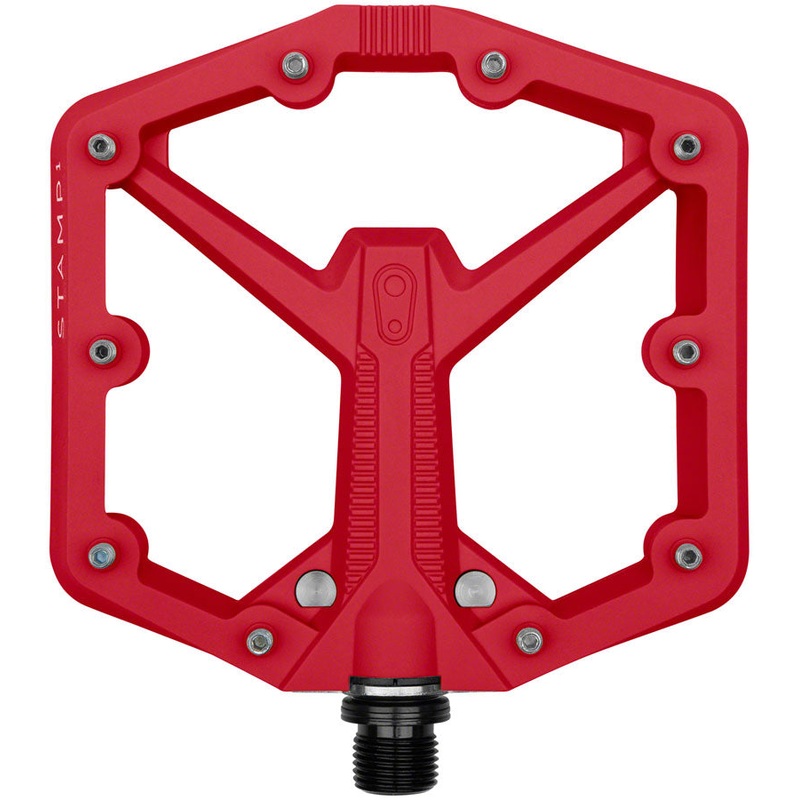 Crankbrothers Stamp 1 Gen 2 Pedals – Platform Composite 9/16″ Red Large