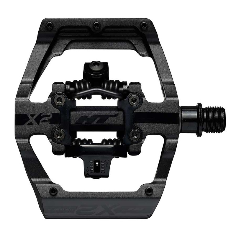 HT Pedals X2 Clipless Platform Pedals CrMo – Stealth Black
