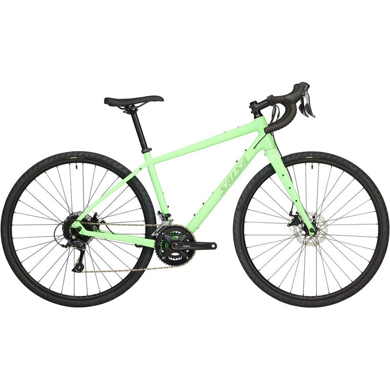 Salsa Journeyer Drop Bar Sora 2×9 Bike – 700c Aluminum Citrus Green 57cm