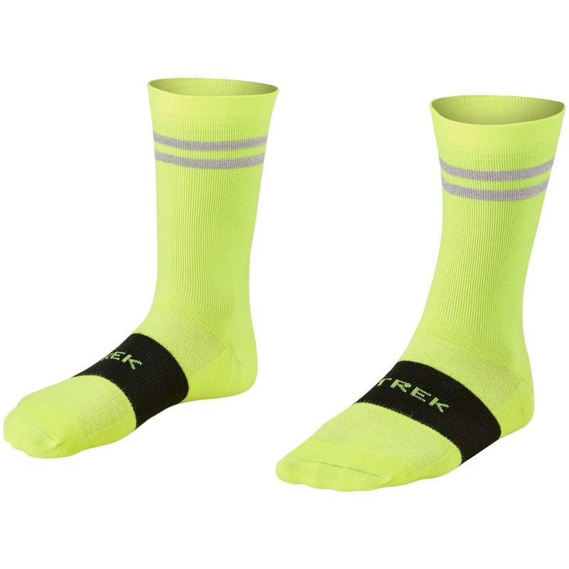 Sock Trek Race Reflective Crew XL (45-47+)Radioactive Yellow