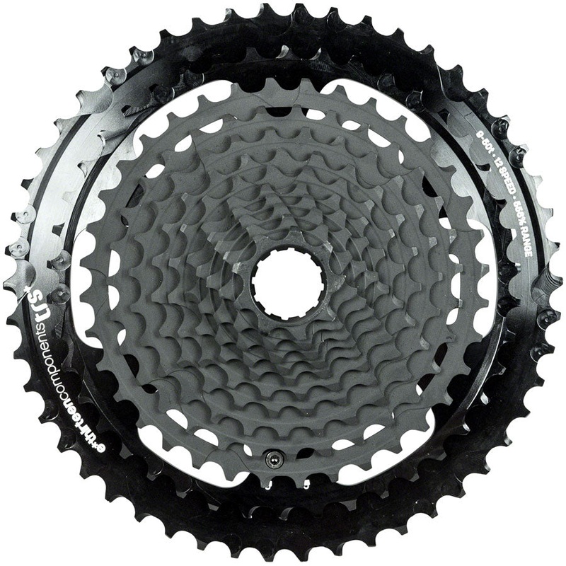 e*thirteen TRS Plus Cassette – 12 Speed, 9-46t, Black, For XD Driver Body