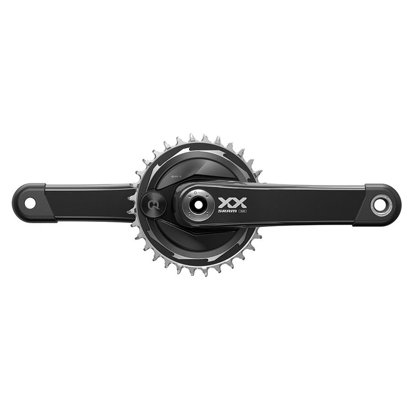 SRAM XX Eagle T-Type AXS Power Meter Wide Crankset – 170mm 12-Spd 32t Chainring DM Thread Mount PM Spider DUB Spindle Interface Blk