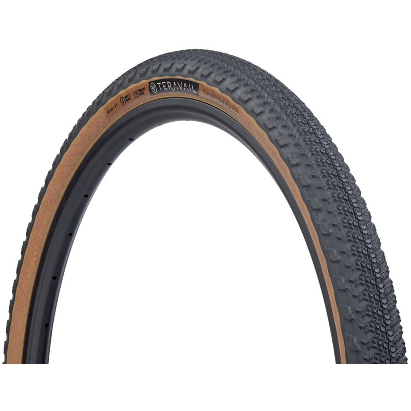 Teravail Cannonball Tire – 650b x 47, Tubeless, Folding, Tan, Light and Supple