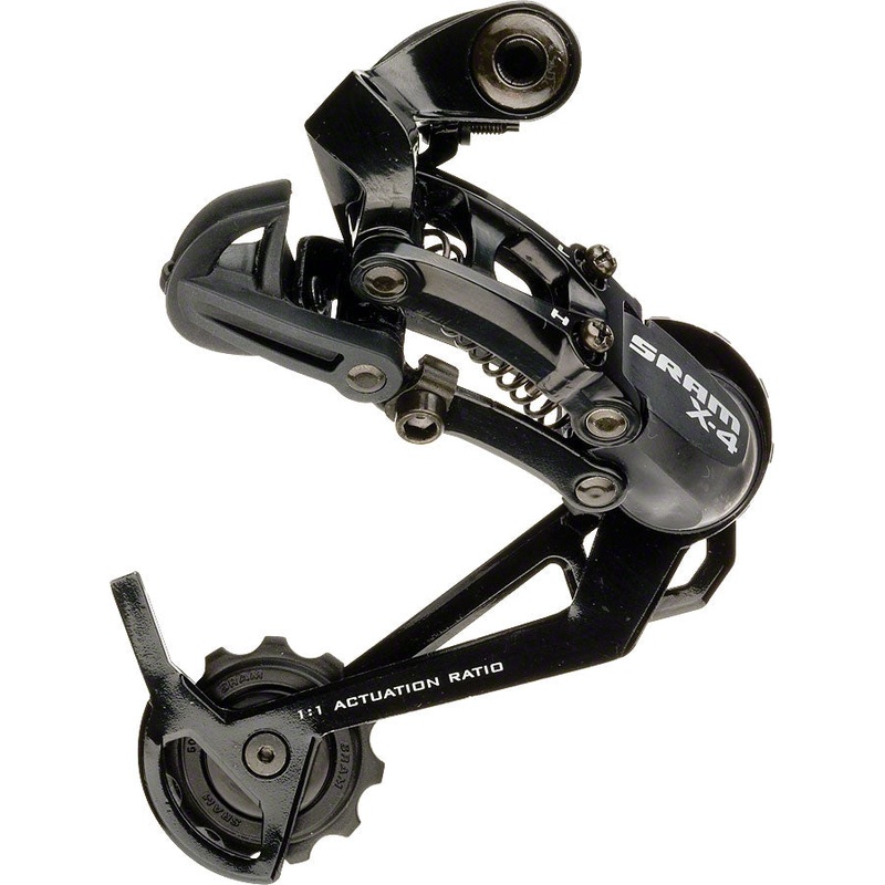 SRAM X4 Rear Derailleur – 789 Speed Long Cage Black