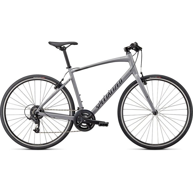 2023 Specialized sirrus 1.0 bike gloss cool grey / smoke / satin black reflective xl