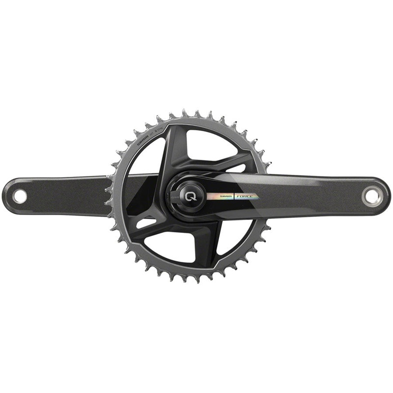 SRAM Force 1 AXS Wide Power Meter Crankset – 165mm, 12-Speed, 40t, Direct Mount, DUB Spindle Interface, Iridescent Gray,