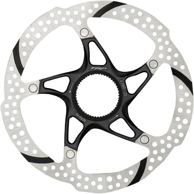 TRP Centerlock-25 Rotor, 2-Piece Heat Dispersion, Stainless Steel, 160mm: