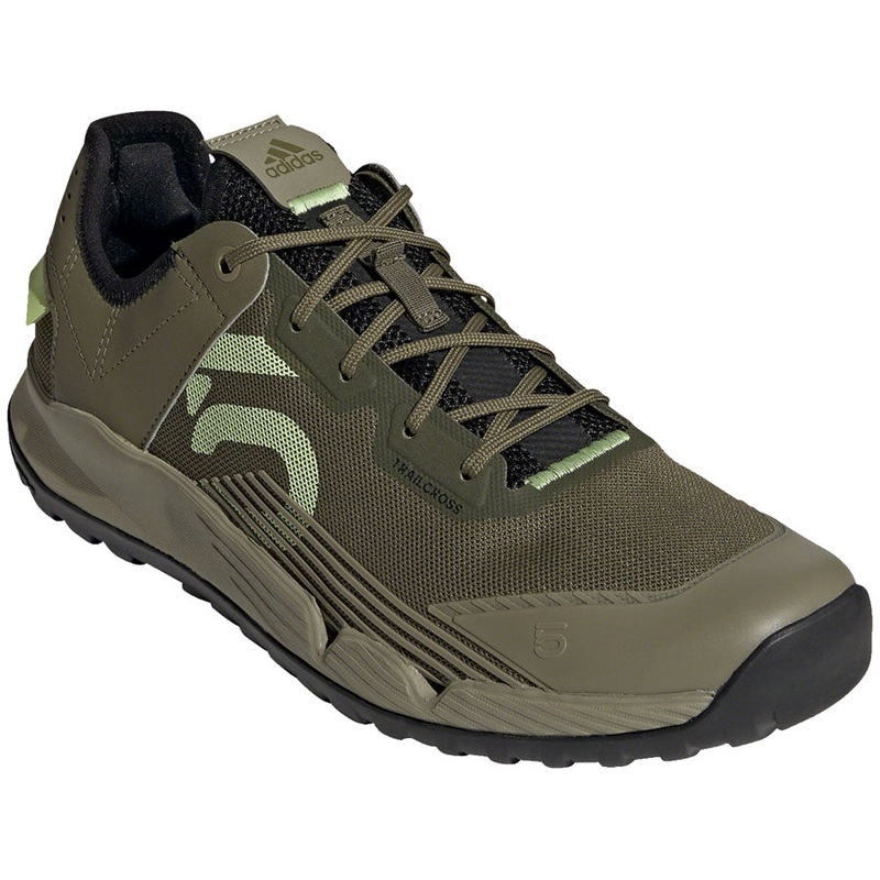 Five Ten Trailcross LT Flat Shoes – Men’s, Focus Olive/Pulse Lime/Orbit Green, 9