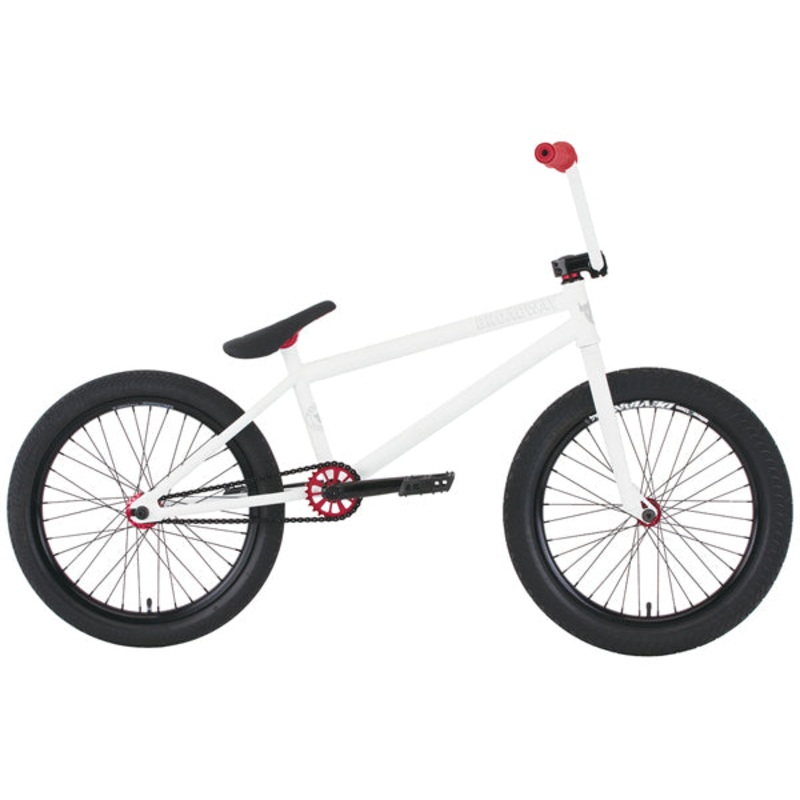 Premium Broadway Brakeless BMX Bike-Matte White