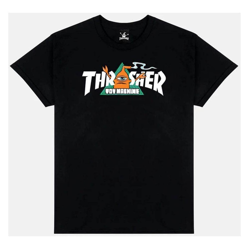 Thrasher x Toy Machine Vortex T-shirt Black