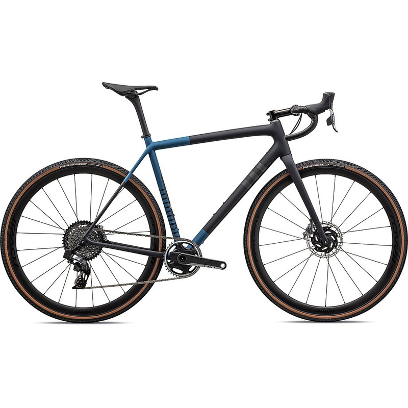 2023 Specialized crux S-Works bike satin metallic dark navy/mystic blue/midnight shadow metallic speckle 56