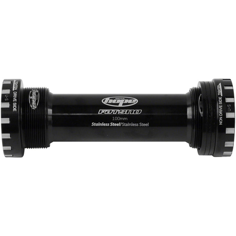 Hope BSA Threaded Bottom Bracket – 100mm Fat Bike For 24mm Spindle Stainless BLK