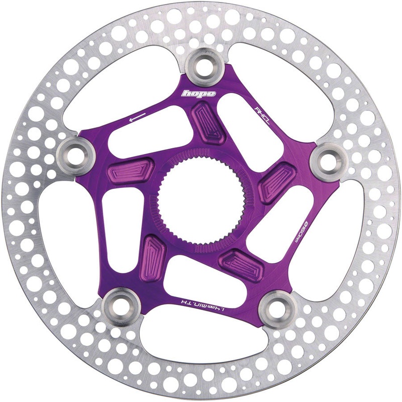 Hope RX Disc Rotor – 140mm Center-Lock Purple