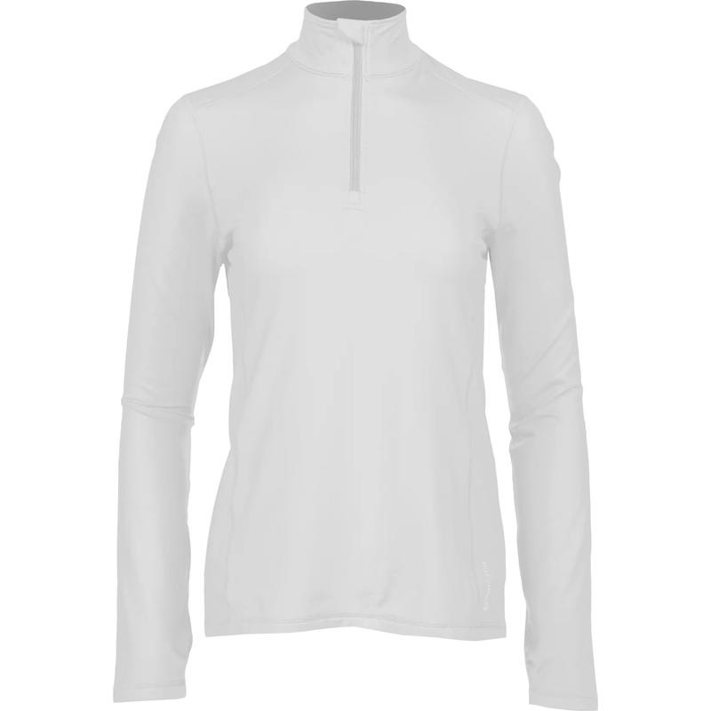 Hot Chillys Womicro-Elite Chamois Zip-T Womens White Large