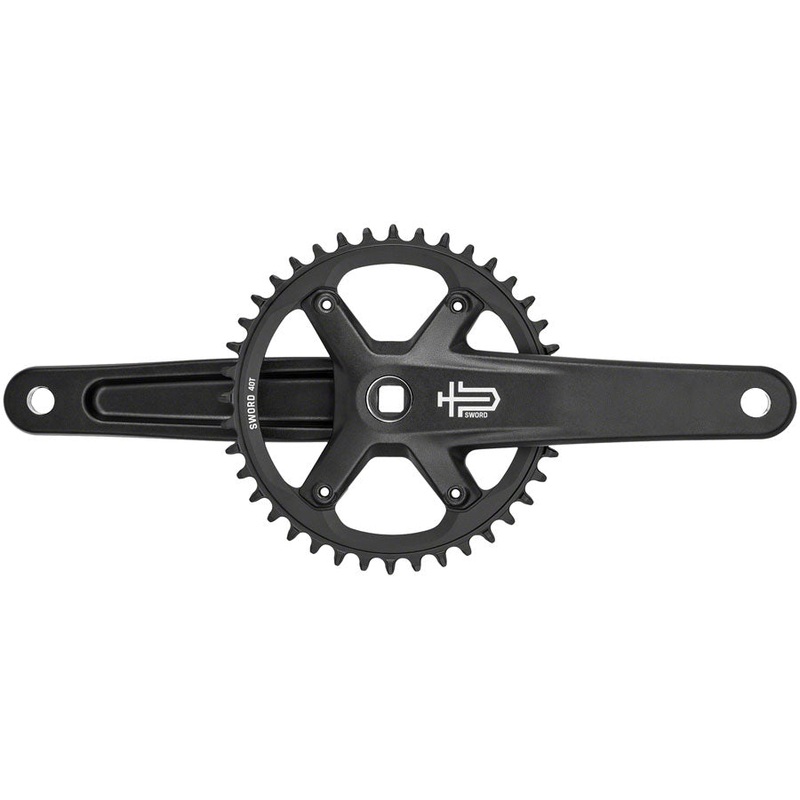 microSHIFT Sword BLK 1x Crankset – 170mm 9/10-Speed 40t 110 Asym BCD JIS Square Taper Spindle Interface BLK