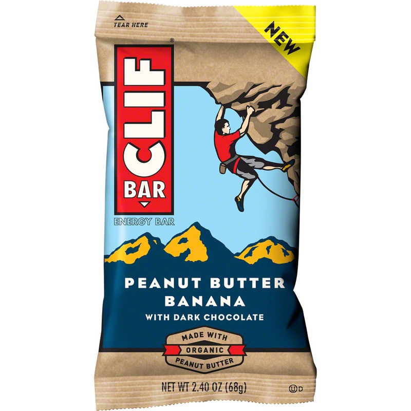Clif Bar Original Peanut Butter Banana Dark Chocolate Box of 12 70% Organic
