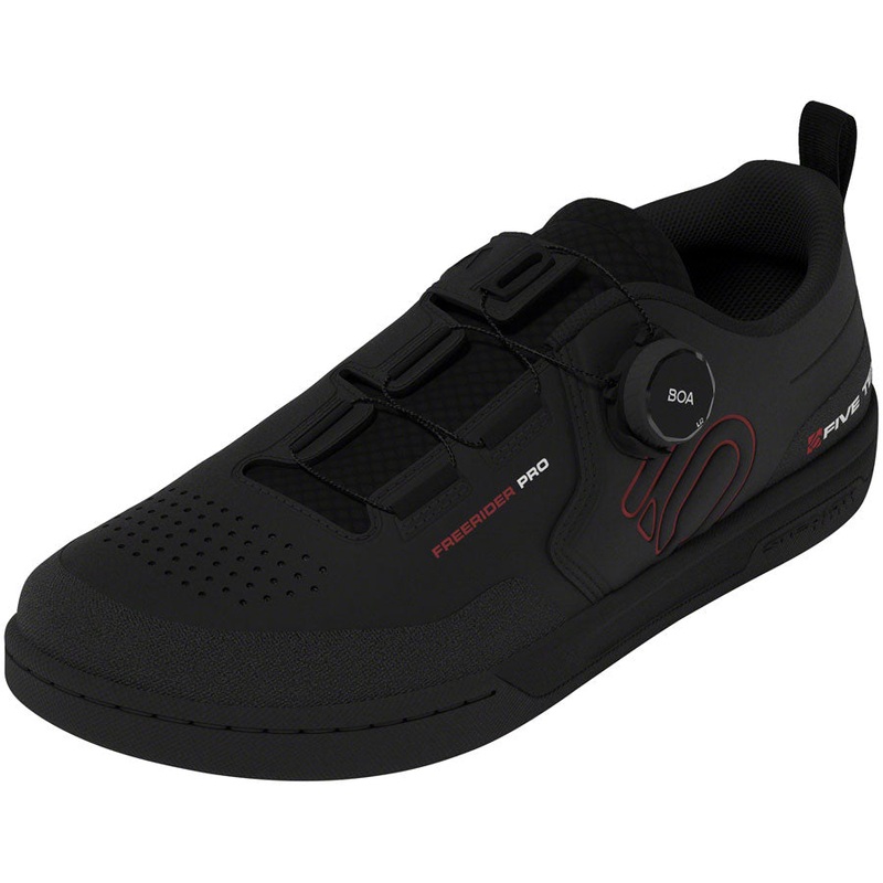 Five Ten Freerider Pro BOA Flat Shoes – Mens Core Black/Red/FTWR White 7
