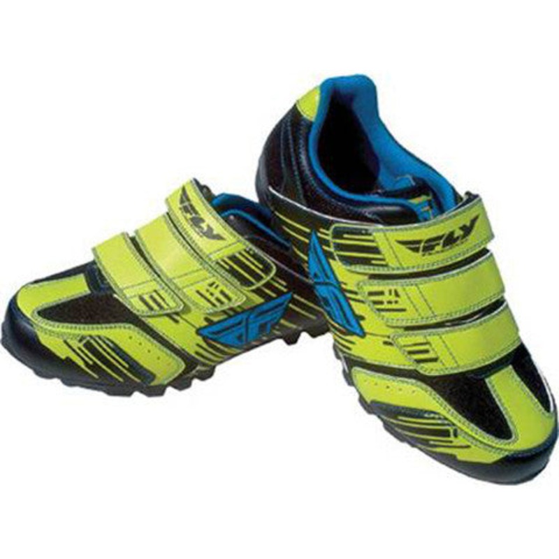 Fly Racing Talon RS Clipless Shoes-Blue/Hi-Vis
