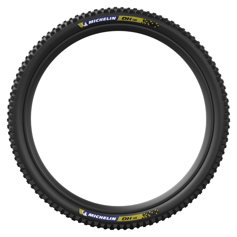 Michelin DH16 Racing Line Tire – 29 x 2.4, Tubeless, Folding, Blue & Yellow Decals