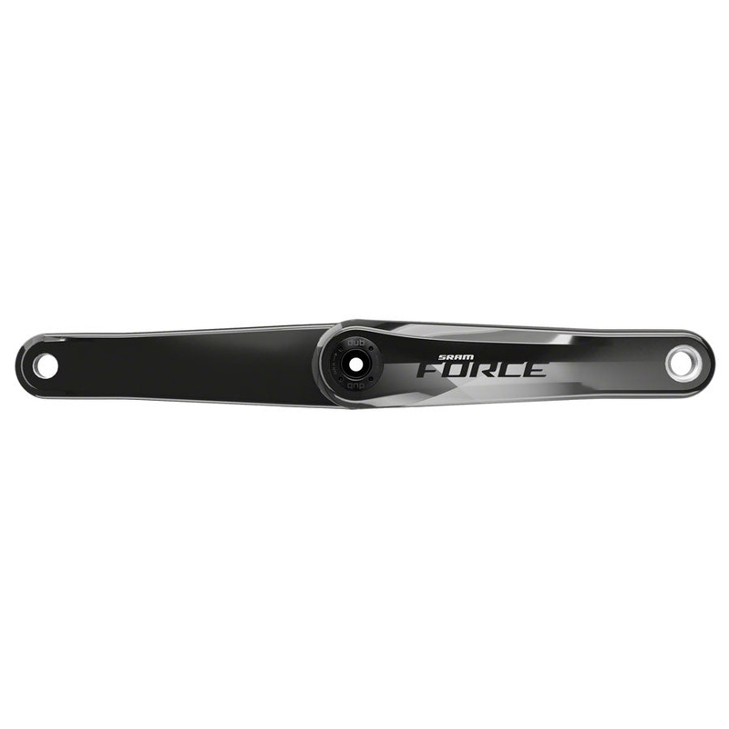 SRAM Force AXS Crank Arm Assembly – 165mm 8-Bolt Direct Mount DUB Spindle Interface Gloss Carbon D1
