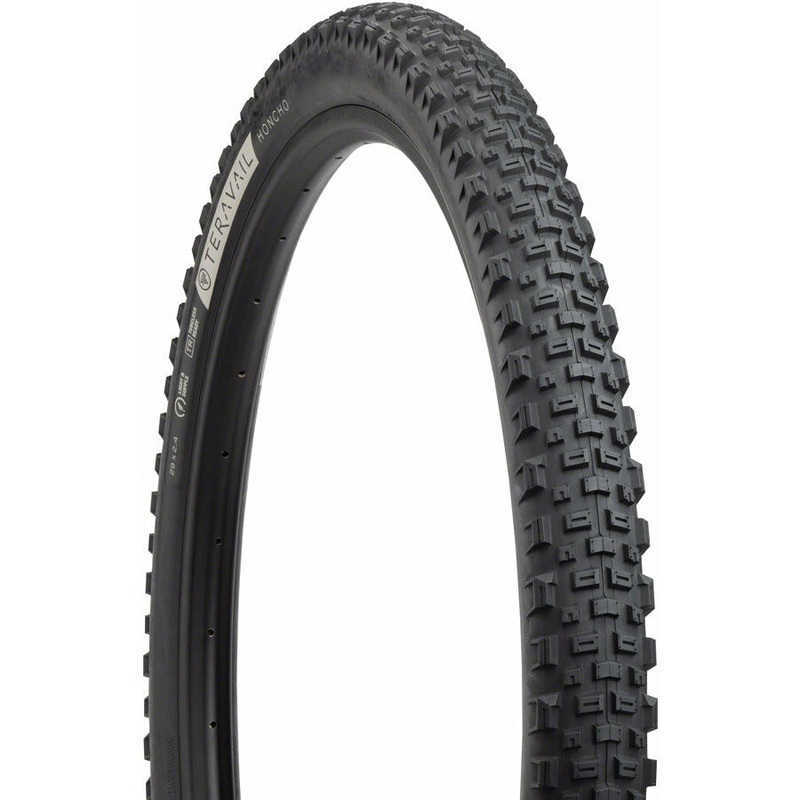 Teravail Honcho Mountain Bike Tire 29×2.4 , Tubeless , Folding Bead , Light & Supple Casing , Black