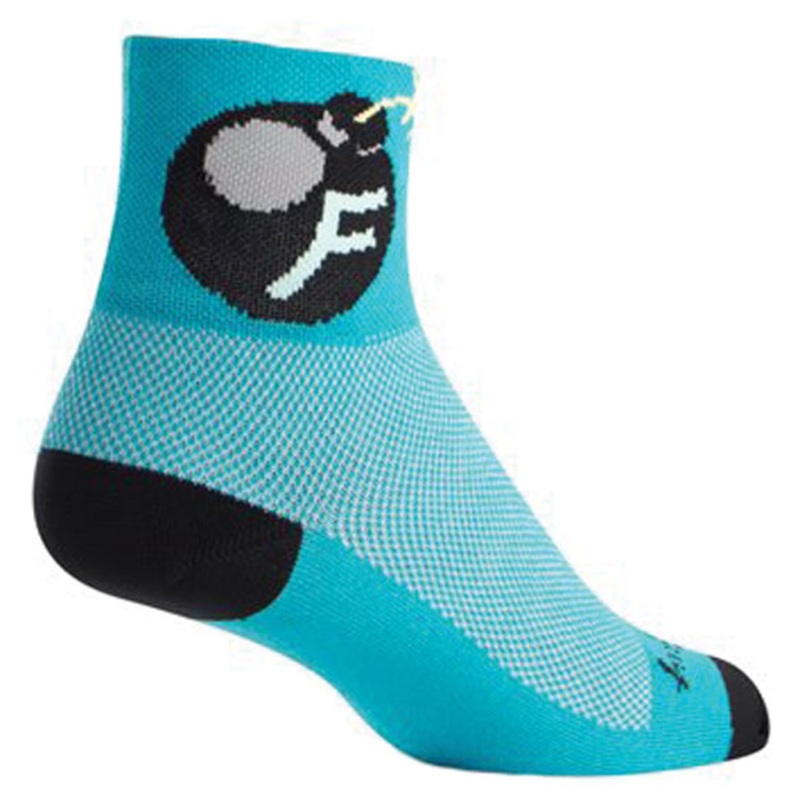 Sockguy FBomb Socks 9-13 Blue/Black