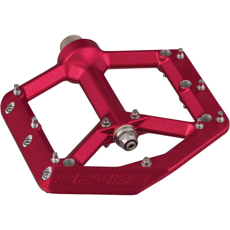 Spank Spike Pedals – Platform Aluminum 9/16″ Red
