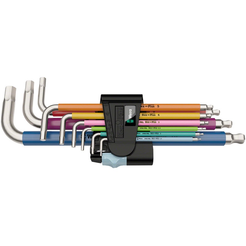 Wera 3950/9 Hex-Plus L-Key Hex Wrench Set – Metric, Stainless