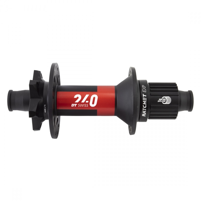 DT Swiss 240 Rear MTB Hub 28h, 12×157 Thru Axle, 6 Bolt Disc, MicroSpline, Black