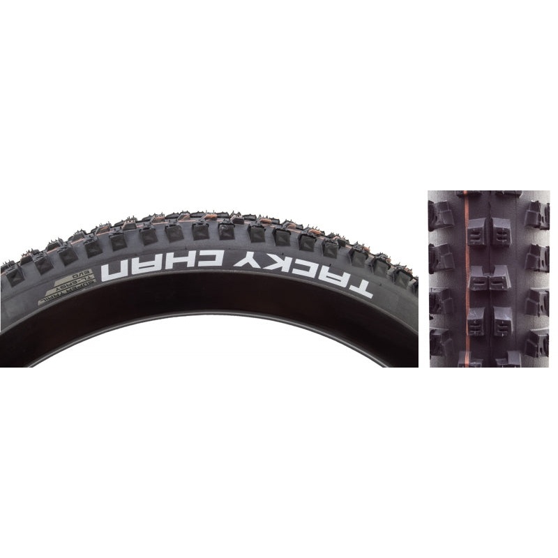 Schwalbe Tacky Chan Tire – 29 x 2.40 Tubeless Folding BLK Evolution Line Super Trail Addix Soft E-50