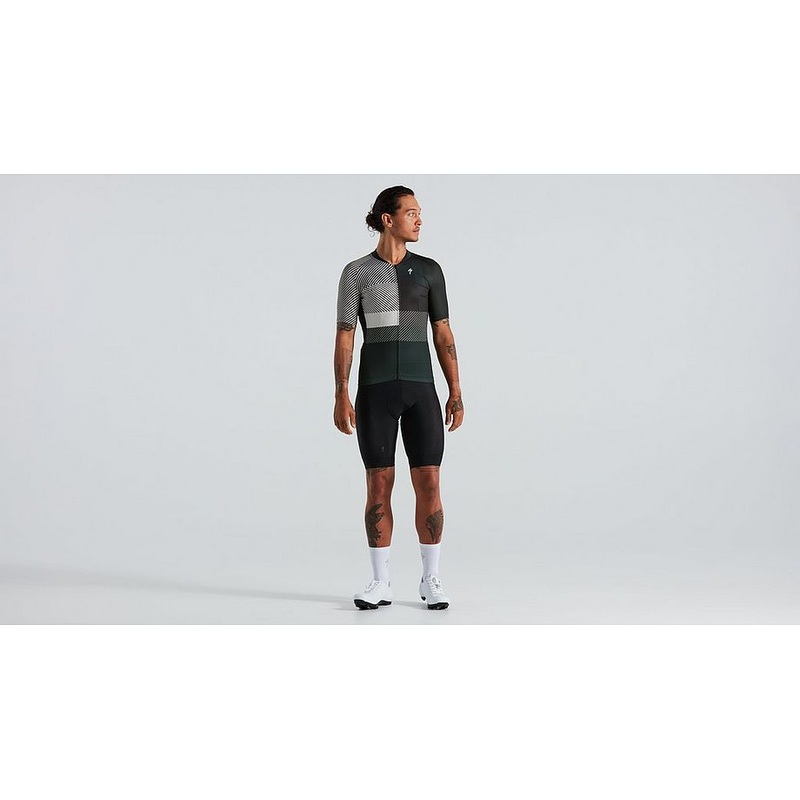 Specialized sl+ logo stripe jersey ss men dark moss green s