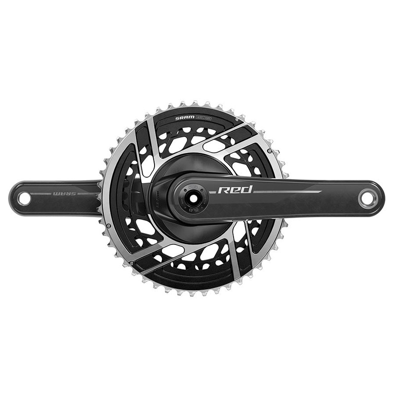 SRAM RED Crankset – 165mm 2x 12-Speed 48/35t 8-Bolt Direct Mount DUB Spindle Interface Natural Carbon E1