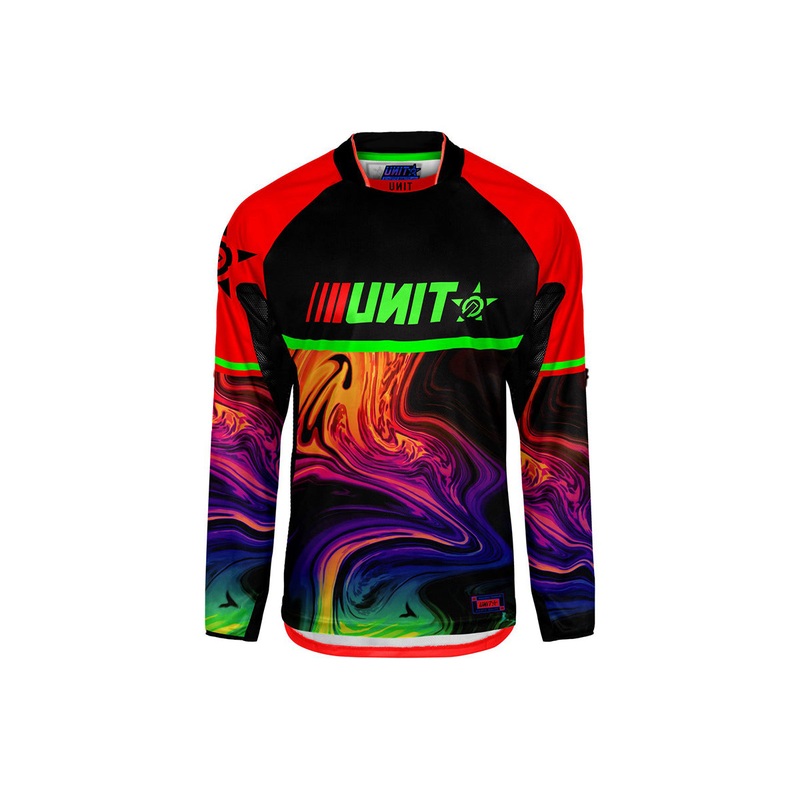 Unit Canister Long Sleeve MX Jersey – Red – 2021