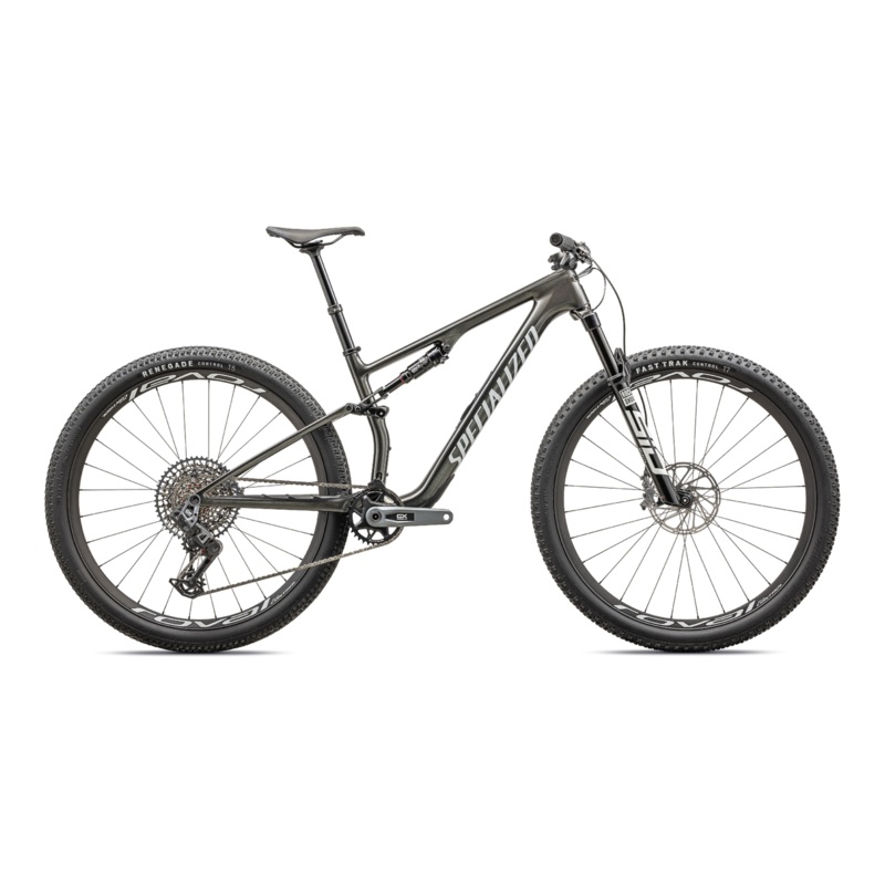 2024 Specialized EPIC 8 Expert Mountain Bike – Small, Gloss Carbon/Black Pearl White
