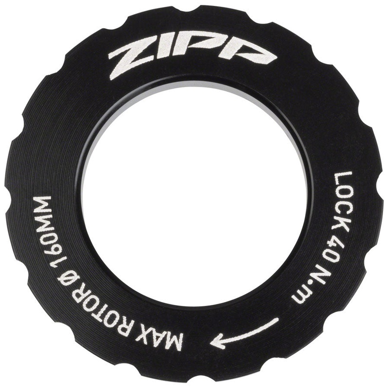 Zipp Center-Lock Disc Lock Ring – Zipp Logo, Sold Each, for Rotors up to 160mm