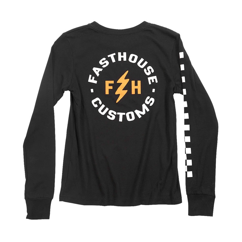 Fasthouse Easy Rider Long Sleeve Tee – Youth – Black