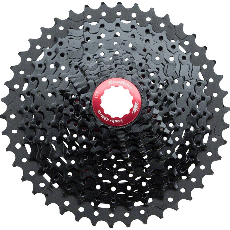 SunRace MX8 Cassette – 11 Speed 11-42t Black Bicycle Part Shimano Cassette Body