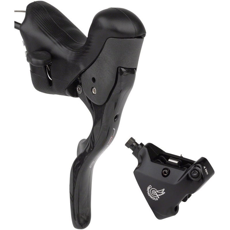 Campagnolo Record Ergopower Hydraulic Brake & Shift Levers Set | Carbon Design, Ultra-Shift, Flat Mount, 12-Speed, Hydraulic Disc System