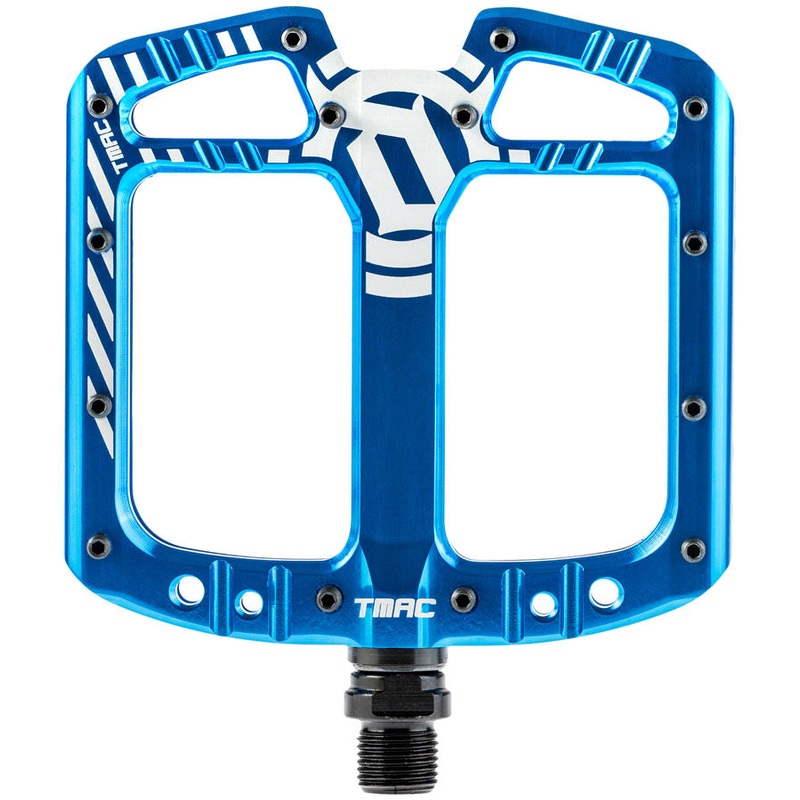 DEITY TMAC Pedals – Platform, Aluminum, 9/16″, Blue