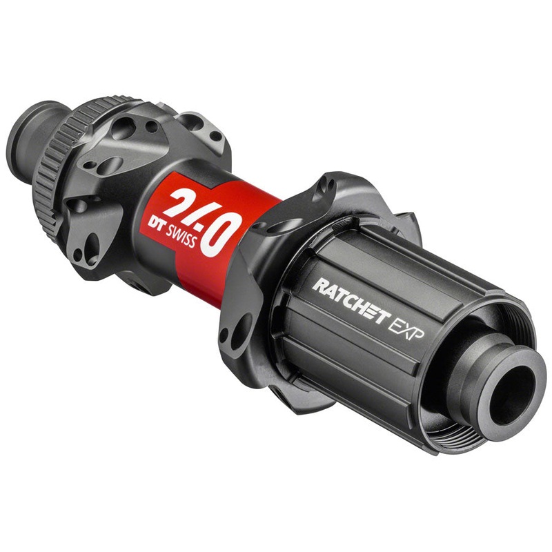 DT Swiss 240 EXP Rear Hub – 12 x 142mm Center-Lock HG 11 Road BLK/Red 24H 36pt