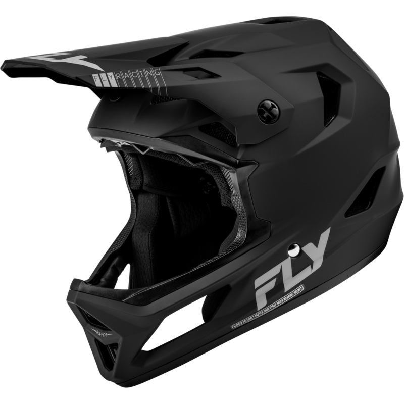 Fly Rayce Full Face BMX / DH Helmet – sz Adult L – Matte Black