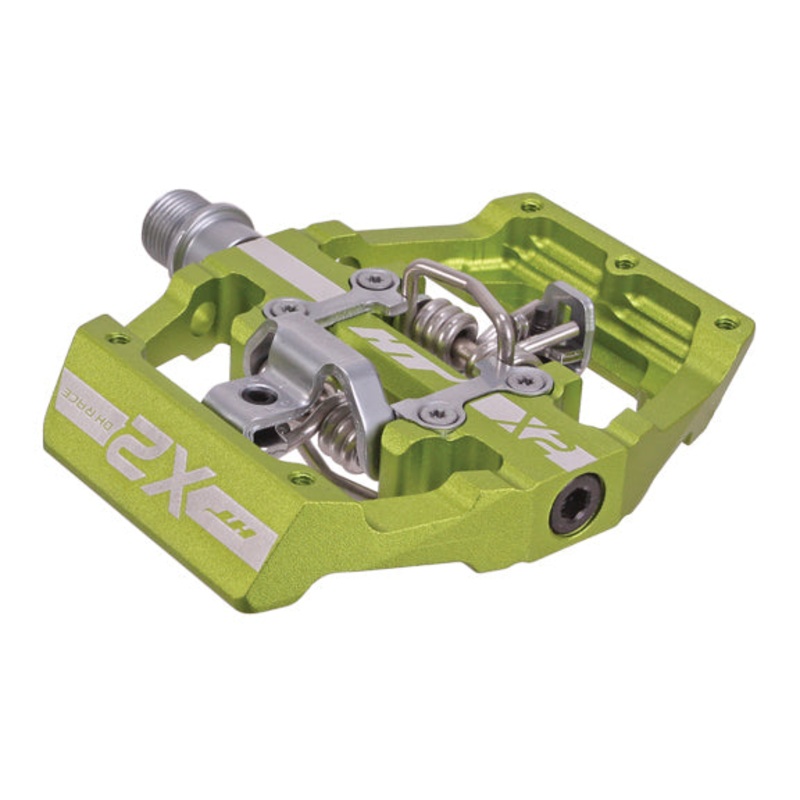 HT Pedals X2 Clipless Platform Pedals CrMo – Apple Green