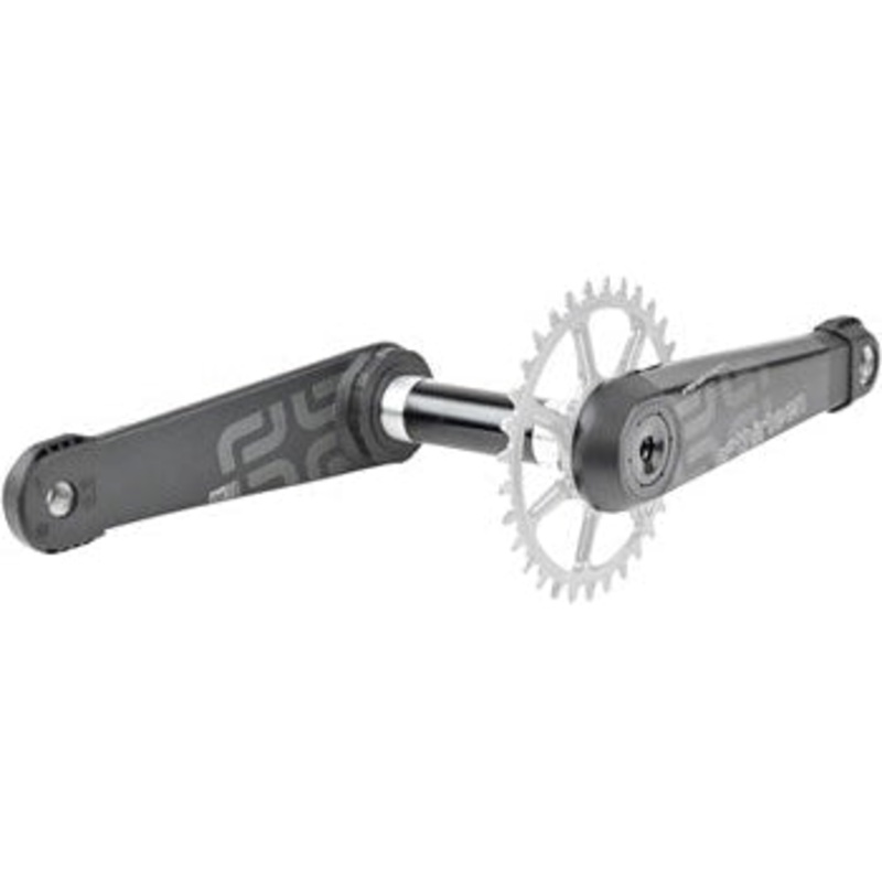 LG1 Race Carbon Bicycle Crankset – 165mm, 83mm, 30mm Spindle with P3 Connect Interface, Carbon Black