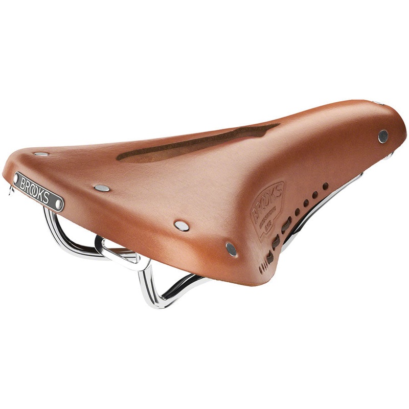 Brooks B17 Carved Saddle – Steel, Honey