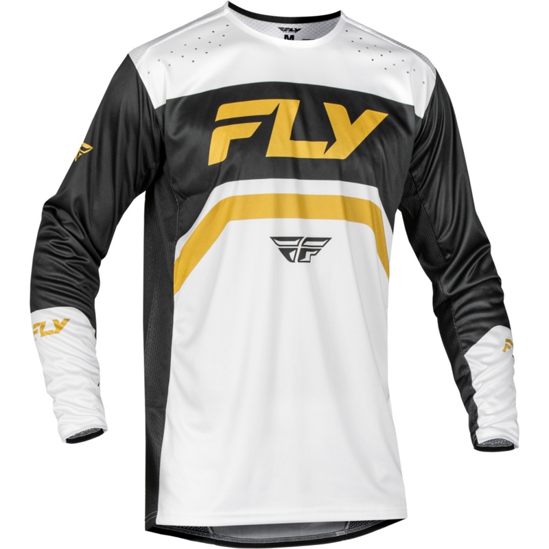 FLY Racing Youth Rayce Jersey White/Gold/Black