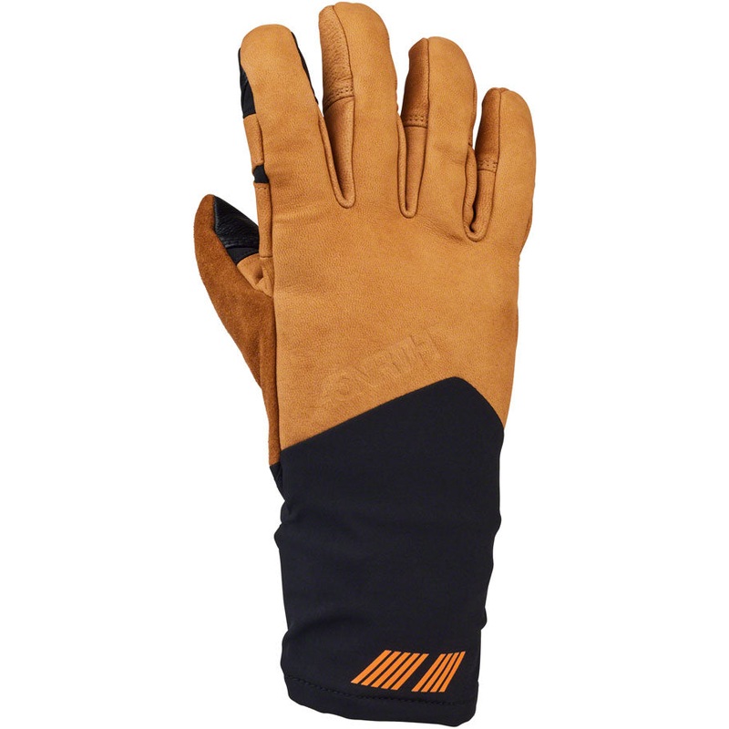 45NRTH 2024 Sturmfist 5 LTR Leather Gloves – Tan/Black Full Finger X-Small
