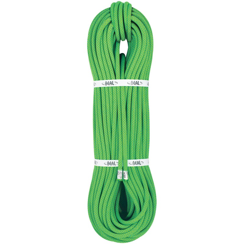 Beal Opera 8.5mm x 50m Green Golden Dry Climbing Rope with Unicore Technology