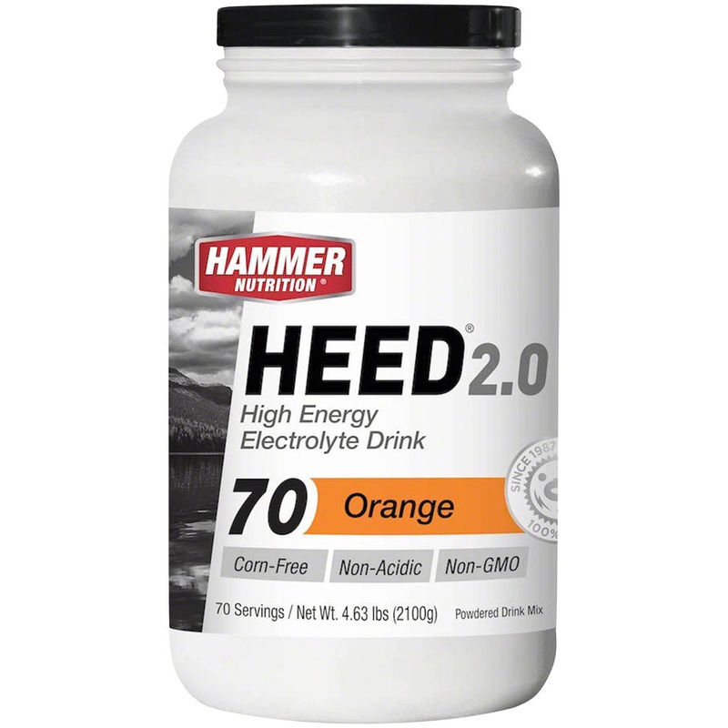 Hammer Nutrition HEED 2.0 High Energy Electrolyte Drink – Orange, 70 Serving Canister