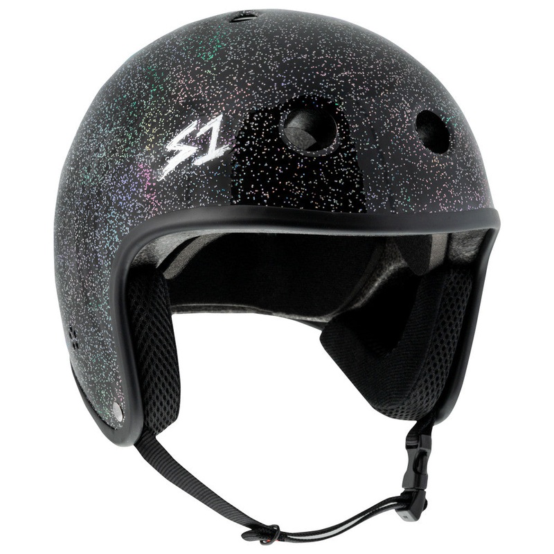 S1 Retro Lifer Helmet – Black Gloss Glitter